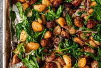 Sausage and Spinach Baked Gnocchi Casserole