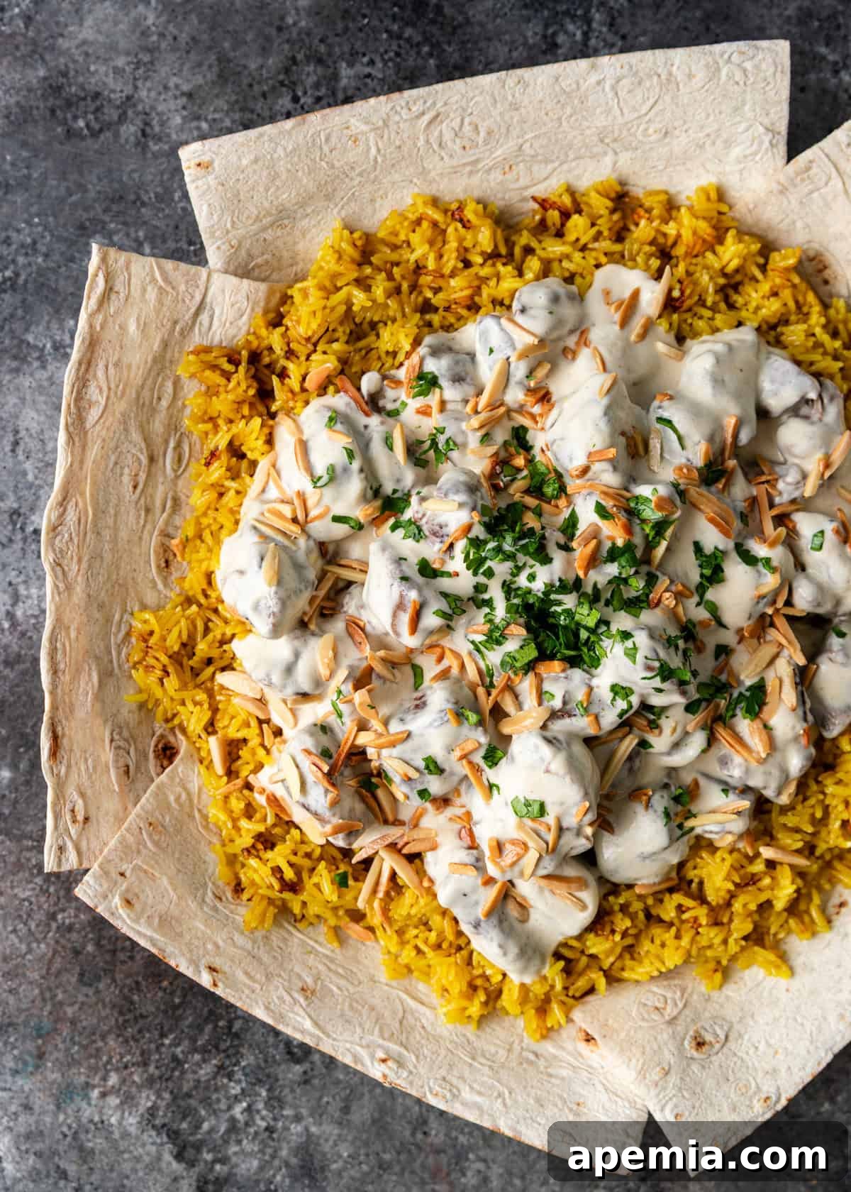 overhead: ready to serve mansaf 