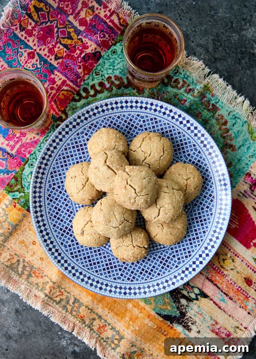 overhead: ready to serve Moroccan Shortbread