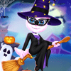 Προετοιμασία για το Halloween με γάτες και κορίτσια